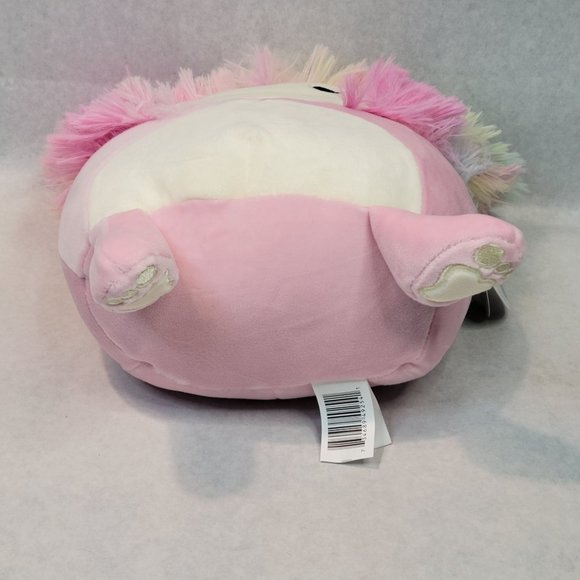 Squishmallow 8" CAPARINNE Rainbow big foot yeti pink ~ BNWT - Picture 5 of 5